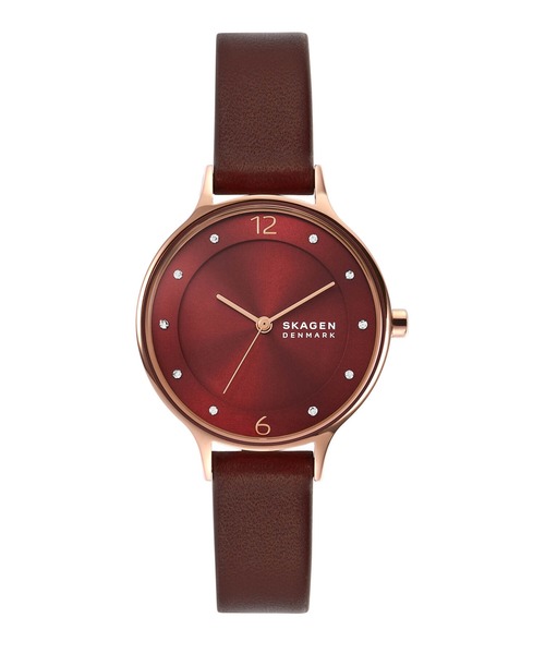 SKAGEN(スカーゲン)の「ANITA LILLE SKW3064(アナログ腕時計・レディース・レッド・FREE)」の1枚目の写真