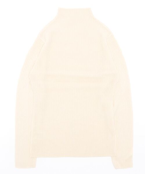 SMILE ORCHID(スマイルオーキッド)の「プチハイネックリブニット(ニット/セーター・レディース・ブラック/アイボリー/パープル/オフホワイト/グレー・L/M)」の2枚目の写真