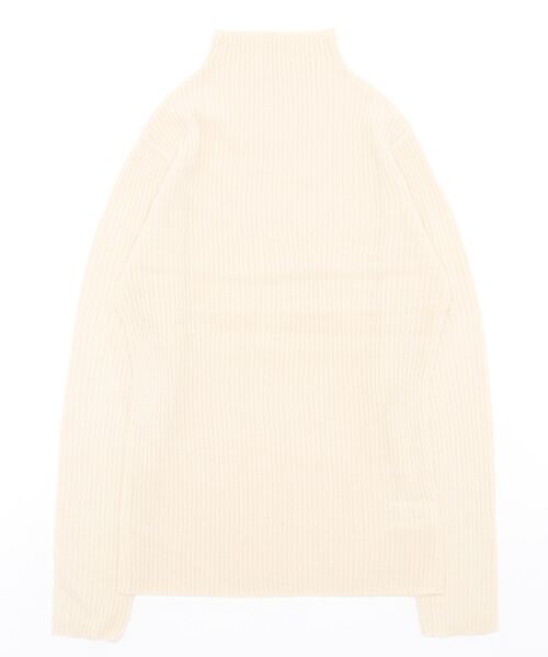 SMILE ORCHID(スマイルオーキッド)の「プチハイネックリブニット(ニット/セーター・レディース・ブラック/アイボリー/パープル/オフホワイト/グレー・L/M)」の6枚目の写真