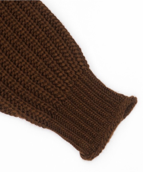 Pitta Re:)（ピッタリ）の「ロービング ニットプルオーバー（ニット/セーター・レディース・ダークグリーン/ダークブラウン/モカ・M/L）」の9枚目の写真