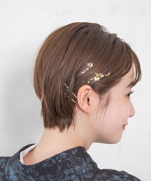ゆかた館グレース（ユカタカングレース）の「髪飾り-金箔と水引きセット（和装小物・レディース・ゴールド/シルバー・FREE）」の6枚目の写真