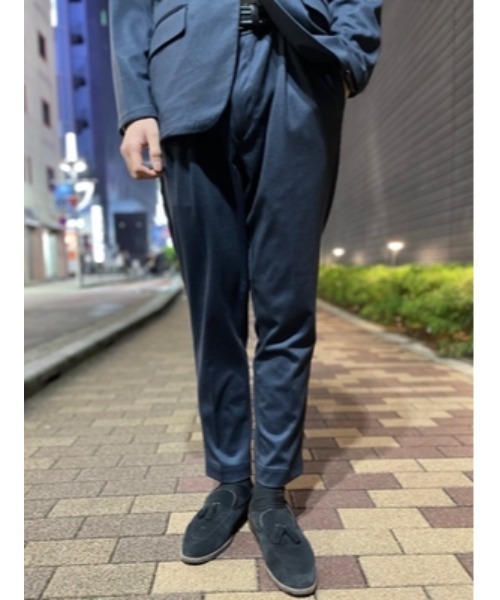 Perfect Suit FActory（パーフェクトスーツファクトリー）の「【上下ウォッシャブル】プチプラセットアップ　パンツ　千鳥　ネイビー（スラックス・メンズ・ネイビー・M/L/LL/S）」の8枚目の写真