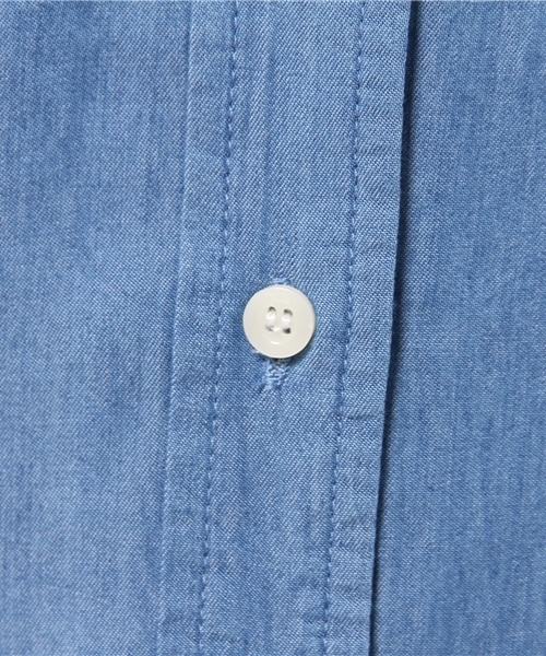 earth music&ecology（アースミュージックアンドエコロジー）の「デニムビッグシャツ（シャツ/ブラウス・レディース・インディゴブルー/ライトインディゴブルー・FREE）」の9枚目の写真