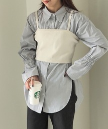 リネンライクニットキャミ