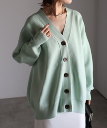 Yucca | スウェット風ニットカーディガン(カーディガン/ボレロ)