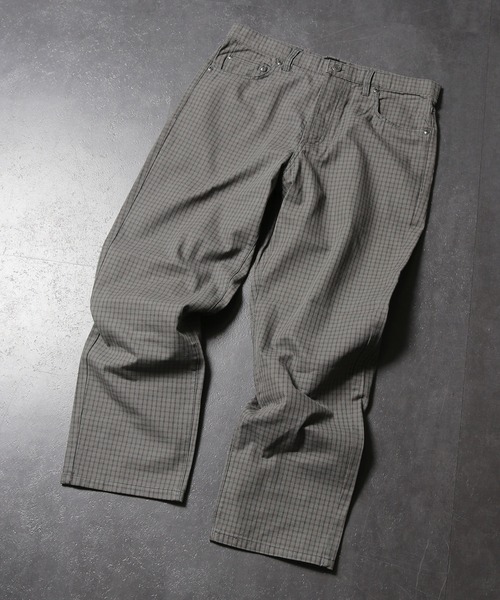 STUSSY(ステューシー)の「STUSSY/ステューシー Check Big Ol Jeans チエックパンツ スラックス(スラックス・メンズ・グレー/オリーブ・32/33)」の19枚目の写真