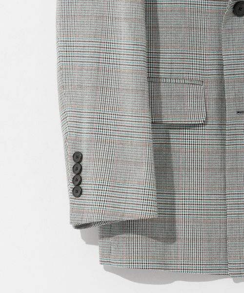 EDIFICE(エディフィス)の「グレンチェック 6ボタン ダブルブレスト ジャケット(テーラードジャケット・メンズ・グレー・46/44/48/50/42)」の7枚目の写真