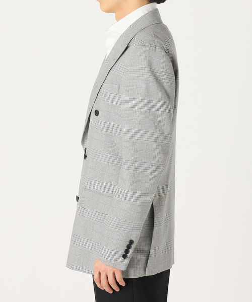 EDIFICE(エディフィス)の「グレンチェック 6ボタン ダブルブレスト ジャケット(テーラードジャケット・メンズ・グレー・46/44/48/50/42)」の10枚目の写真