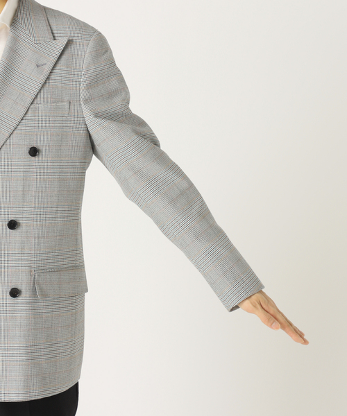EDIFICE(エディフィス)の「グレンチェック 6ボタン ダブルブレスト ジャケット(テーラードジャケット・メンズ・グレー・46/44/48/50/42)」の14枚目の写真