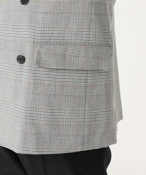 EDIFICE(エディフィス)の「グレンチェック 6ボタン ダブルブレスト ジャケット(テーラードジャケット・メンズ・グレー・46/44/48/50/42)」の16枚目の写真