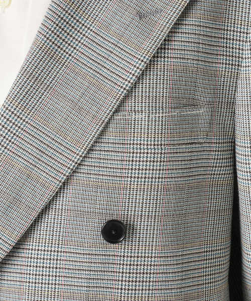 EDIFICE(エディフィス)の「グレンチェック 6ボタン ダブルブレスト ジャケット(テーラードジャケット・メンズ・グレー・46/44/48/50/42)」の17枚目の写真