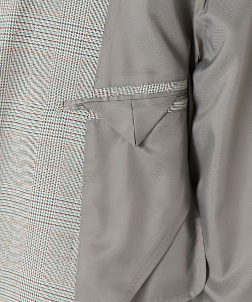 EDIFICE(エディフィス)の「グレンチェック 6ボタン ダブルブレスト ジャケット(テーラードジャケット・メンズ・グレー・46/44/48/50/42)」の21枚目の写真