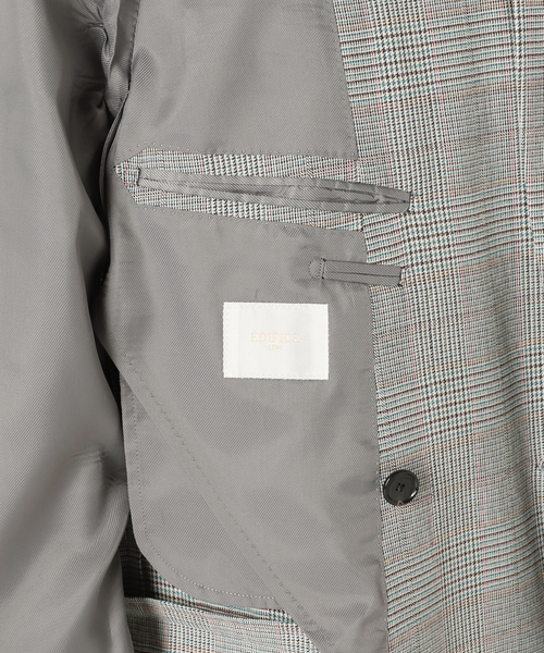 EDIFICE(エディフィス)の「グレンチェック 6ボタン ダブルブレスト ジャケット(テーラードジャケット・メンズ・グレー・46/44/48/50/42)」の22枚目の写真
