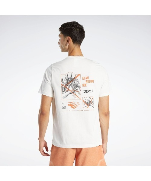 Reebok(リーボック)の「バスケットボール コットン Tシャツ / BB BASKETBALL CT SS TEE(Tシャツ/カットソー・メンズ・ホワイト/グレー/ネイビー・MEDIUM/LARGE/X-LARGE/XX-LARGE/SMALL)」の6枚目の写真