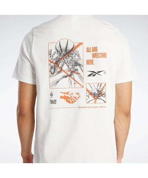 Reebok(リーボック)の「バスケットボール コットン Tシャツ / BB BASKETBALL CT SS TEE(Tシャツ/カットソー・メンズ・ホワイト/グレー/ネイビー・MEDIUM/LARGE/X-LARGE/XX-LARGE/SMALL)」の9枚目の写真
