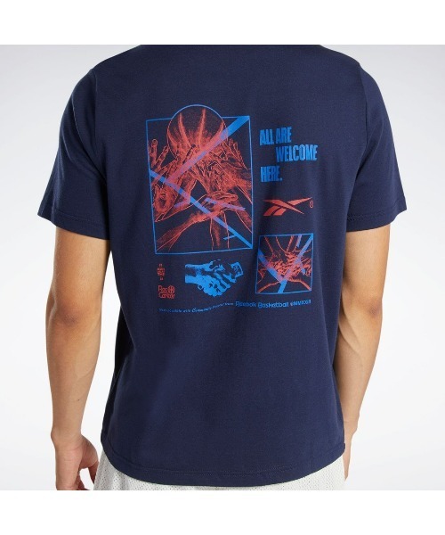 Reebok(リーボック)の「バスケットボール コットン Tシャツ / BB BASKETBALL CT SS TEE(Tシャツ/カットソー・メンズ・ホワイト/グレー/ネイビー・MEDIUM/LARGE/X-LARGE/XX-LARGE/SMALL)」の13枚目の写真