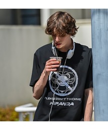 HIPANDA（ハイパンダ）の「HIPANDA ハイパンダ メンズ プリント&スパンコール Tシャツ（Tシャツ/カットソー）」