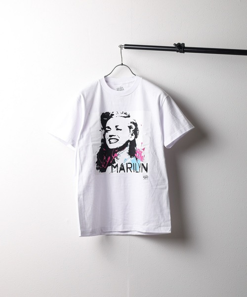 INNOCENT（イノセント）の「『Radio Days』MARILYN MONROE S/S TEE　マリリンモンロー　プリントTシャツ（Tシャツ/カットソー・レディース・ホワイト/ブラック・MEDIUM/LARGE/X-LARGE）」の6枚目の写真