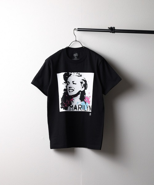 INNOCENT（イノセント）の「『Radio Days』MARILYN MONROE S/S TEE　マリリンモンロー　プリントTシャツ（Tシャツ/カットソー・レディース・ホワイト/ブラック・MEDIUM/LARGE/X-LARGE）」の7枚目の写真