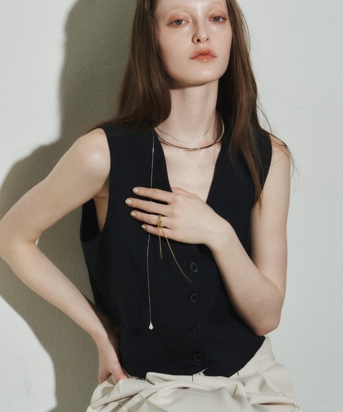 loni（ロニ）の「【金属アレルギー対応】Bud multiway pearl choker（マルチウェイパールチョーカー）（チョーカー・レディース・ゴールド/シルバー・FREE）」の19枚目の写真