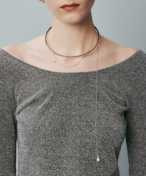 loni（ロニ）の「【金属アレルギー対応】Bud multiway pearl choker（マルチウェイパールチョーカー）（チョーカー・レディース・ゴールド/シルバー・FREE）」の21枚目の写真