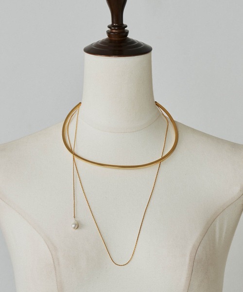loni（ロニ）の「【金属アレルギー対応】Bud multiway pearl choker（マルチウェイパールチョーカー）（チョーカー・レディース・ゴールド/シルバー・FREE）」の10枚目の写真