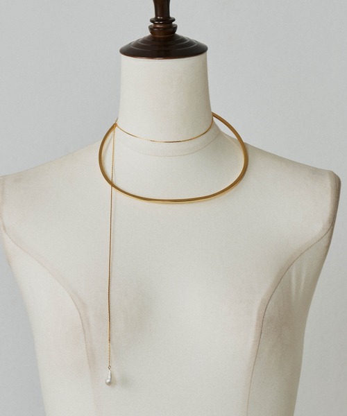 loni（ロニ）の「【金属アレルギー対応】Bud multiway pearl choker（マルチウェイパールチョーカー）（チョーカー・レディース・ゴールド/シルバー・FREE）」の11枚目の写真