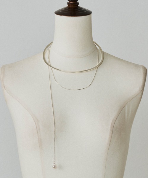 loni（ロニ）の「【金属アレルギー対応】Bud multiway pearl choker（マルチウェイパールチョーカー）（チョーカー・レディース・ゴールド/シルバー・FREE）」の14枚目の写真