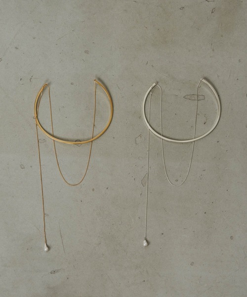 loni（ロニ）の「【金属アレルギー対応】Bud multiway pearl choker（マルチウェイパールチョーカー）（チョーカー・レディース・ゴールド/シルバー・FREE）」の9枚目の写真