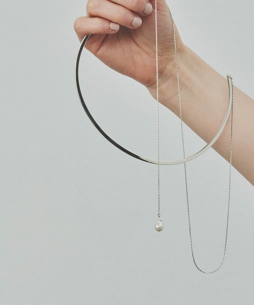 loni（ロニ）の「【金属アレルギー対応】Bud multiway pearl choker（マルチウェイパールチョーカー）（チョーカー・レディース・ゴールド/シルバー・FREE）」の3枚目の写真