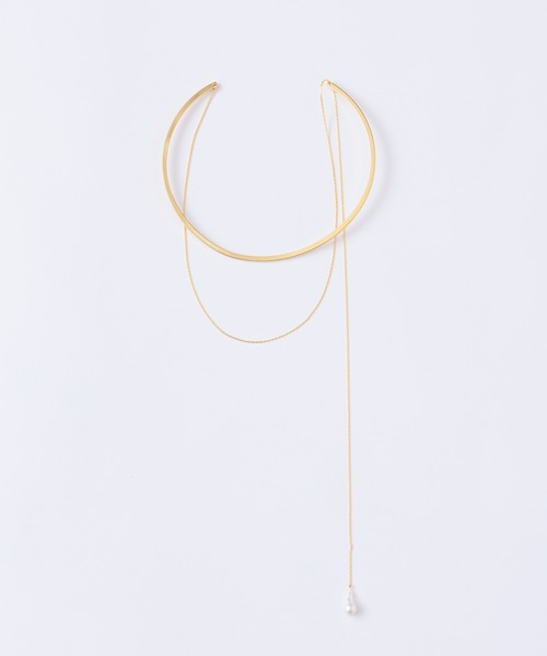 loni（ロニ）の「【金属アレルギー対応】Bud multiway pearl choker（マルチウェイパールチョーカー）（チョーカー・レディース・ゴールド/シルバー・FREE）」の17枚目の写真