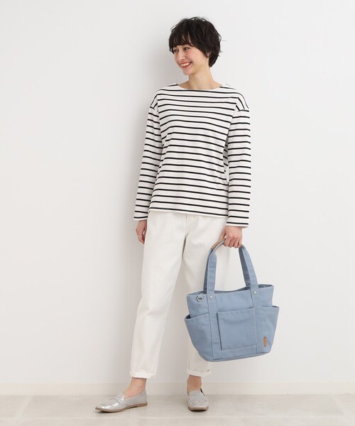 SHOO・LA・RUE（シューラルー）の「◆キャンバス トートバッグ（トートバッグ・レディース・アイボリー/チャコールグレー/ブルー・00）」の13枚目の写真