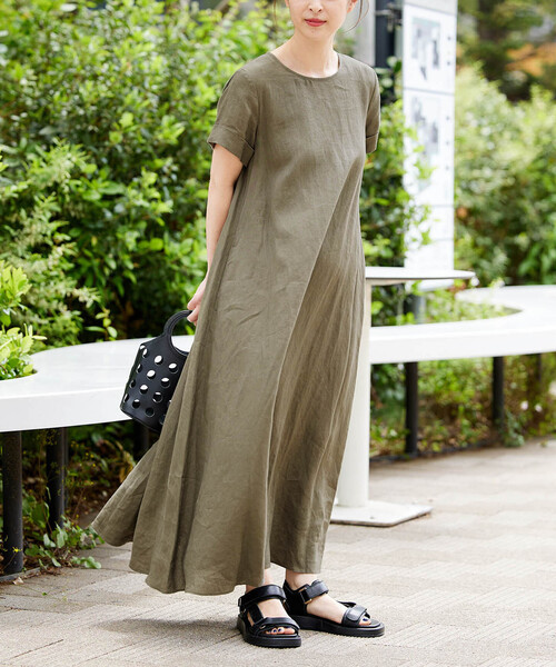 Reformation ワンピース ロング リネン 麻 パフスリーブ フレア JOURNAL STANDARD（ジャーナルスタンダード）の「□《追加