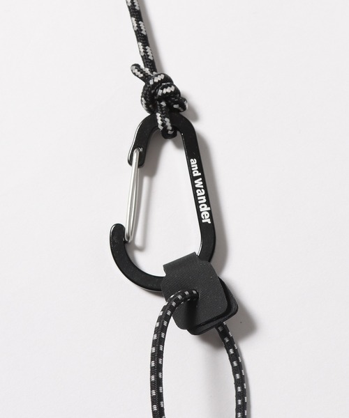 and wander(アンドワンダー)の「and wander/アンドワンダー sil sacoshe サコッシュ(ショルダーバッグ・メンズ・オリーブ/ブラック/ライトブラウン/クリーム・FREE)」の20枚目の写真