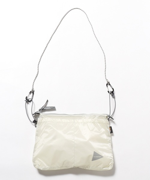 and wander(アンドワンダー)の「and wander/アンドワンダー sil sacoshe サコッシュ(ショルダーバッグ・メンズ・オリーブ/ブラック/ライトブラウン/クリーム・FREE)」の13枚目の写真