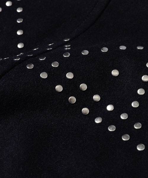 WALES BONNER（ウェールズ ボナー）の「Ascend Varsity Jacket（スタジャン・メンズ・ネイビー×ホワイト・46/48）」の2枚目の写真