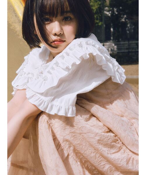 merry jenny(メリージェニー)の「シアーdaisyティアードキャミワンピース(ワンピース・レディース・ピンク/ラベンダー/ブルー/アイボリー・FREE)」の8枚目の写真