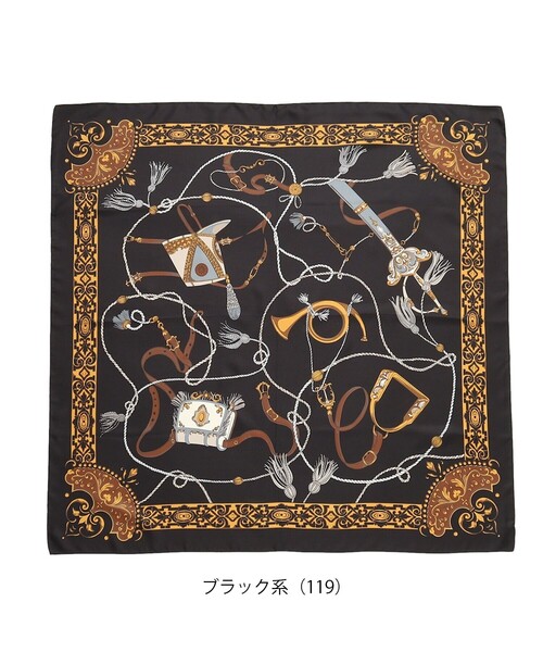 tk.TAKEO KIKUCHI（ティーケータケオキクチ）の「Italy ビッグスカーフ（バンダナ/スカーフ・レディース・ベージュ系3/ネイビー系/ブルー系3/ブルー系4/ブラック系・00）」の10枚目の写真