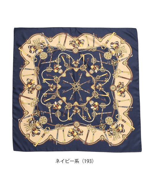 tk.TAKEO KIKUCHI（ティーケータケオキクチ）の「Italy ビッグスカーフ（バンダナ/スカーフ・レディース・ベージュ系3/ネイビー系/ブルー系3/ブルー系4/ブラック系・00）」の13枚目の写真