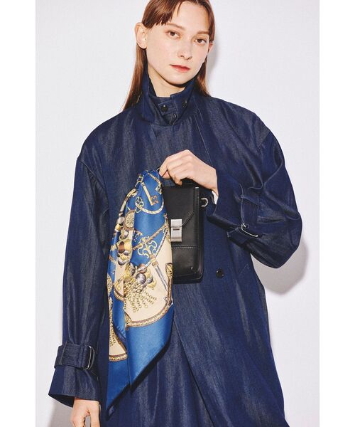 tk.TAKEO KIKUCHI（ティーケータケオキクチ）の「Italy ビッグスカーフ（バンダナ/スカーフ・レディース・ベージュ系3/ネイビー系/ブルー系3/ブルー系4/ブラック系・00）」の14枚目の写真