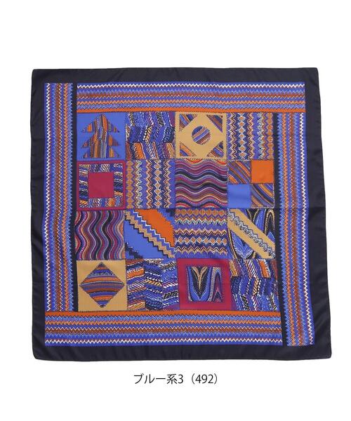 tk.TAKEO KIKUCHI（ティーケータケオキクチ）の「Italy ビッグスカーフ（バンダナ/スカーフ・レディース・ベージュ系3/ネイビー系/ブルー系3/ブルー系4/ブラック系・00）」の16枚目の写真