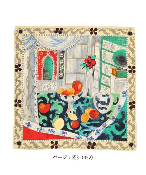 tk.TAKEO KIKUCHI（ティーケータケオキクチ）の「Italy ビッグスカーフ（バンダナ/スカーフ・レディース・ベージュ系3/ネイビー系/ブルー系3/ブルー系4/ブラック系・00）」の22枚目の写真