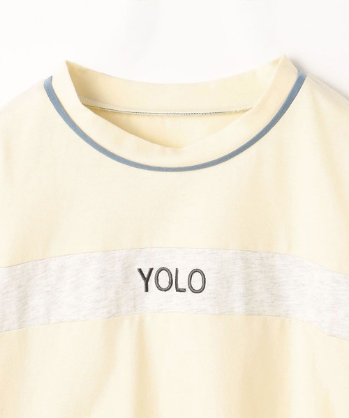 179/WG（イチナナキュウダブルジー）の「バイカラーラインTシャツ（Tシャツ/カットソー・レディース・オートミール/イエロー/ネイビー/オフホワイト・FREE）」の11枚目の写真