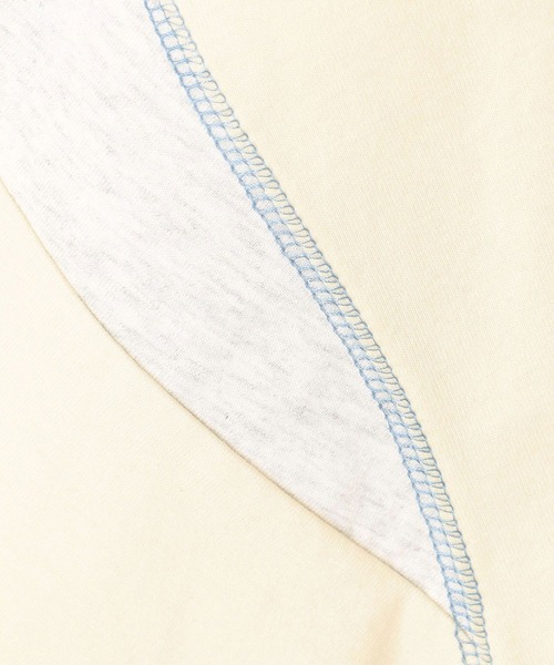 179/WG（イチナナキュウダブルジー）の「バイカラーラインTシャツ（Tシャツ/カットソー・レディース・オートミール/イエロー/ネイビー/オフホワイト・FREE）」の9枚目の写真