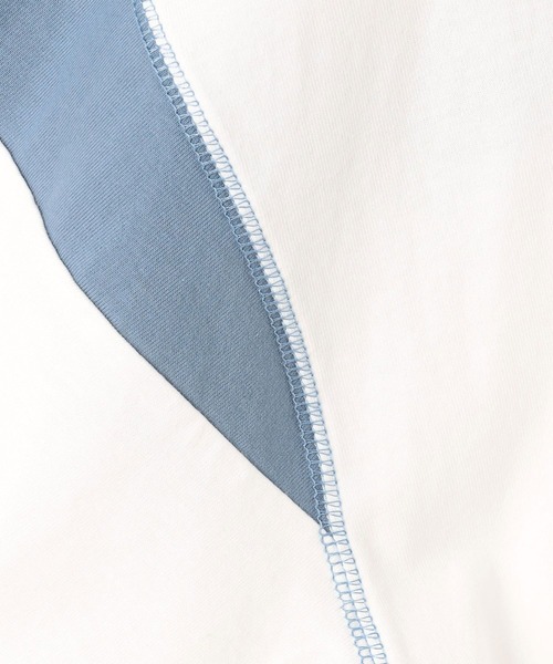 179/WG（イチナナキュウダブルジー）の「バイカラーラインTシャツ（Tシャツ/カットソー・レディース・オートミール/イエロー/ネイビー/オフホワイト・FREE）」の14枚目の写真