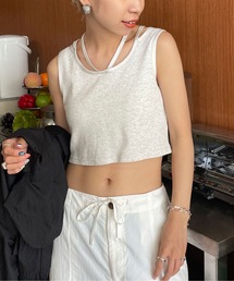 CIAOPANIC | マルチウェイホルターネッククロップドタンクトップ(タンクトップ)