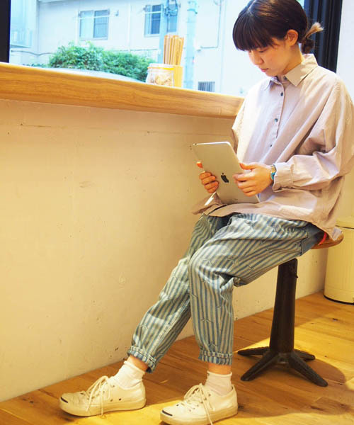 FRAPBOIS(フラボア)の「オーバルパンツ(その他パンツ・レディース・サックスブルー/ネイビー/グレー系その他/グリーン・0/1/2)」の4枚目の写真