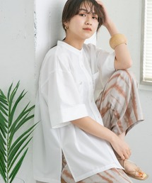 KBF | BACKギャザーワイドシャツ(シャツ/ブラウス)