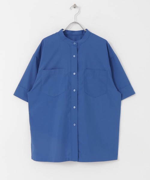 KBF(ケイビーエフ)の「BACKギャザーワイドシャツ(シャツ/ブラウス・レディース・ネイビー/オフホワイト/ブルー/グリーン系その他・ONE)」の19枚目の写真