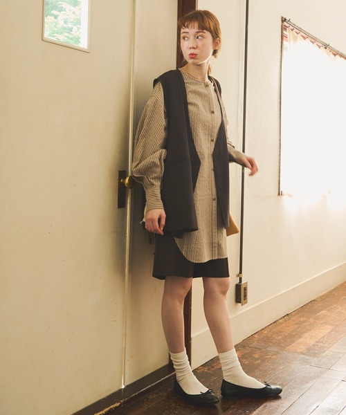 Crisp(クリスプ)の「スムースハーフパンツ(その他パンツ・レディース・アイボリー/ブラック・FREE)」の6枚目の写真